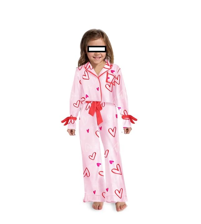 Seyurigaoka Mommy and Me Matching Christmas Pajamas Set Bow Tie Shirt Pants Xmas Pjs Set 2 Piece Jemmies3