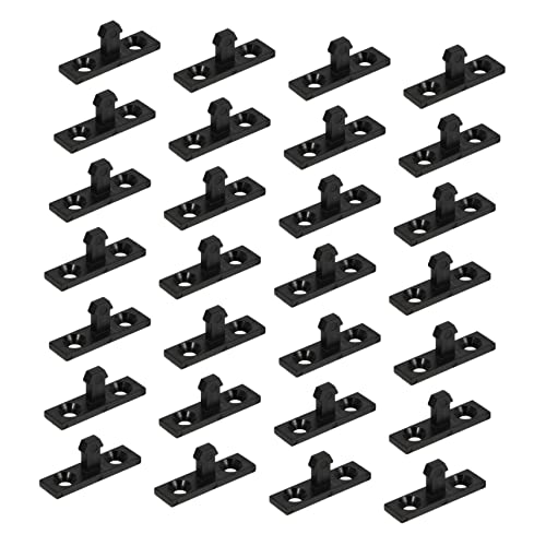 MAGICLULU Waste Bin Accessory Set 50pcs Plastic Press Buckles for Garbage Can Black Fits Trash Cans Sturdy and User-Friendly