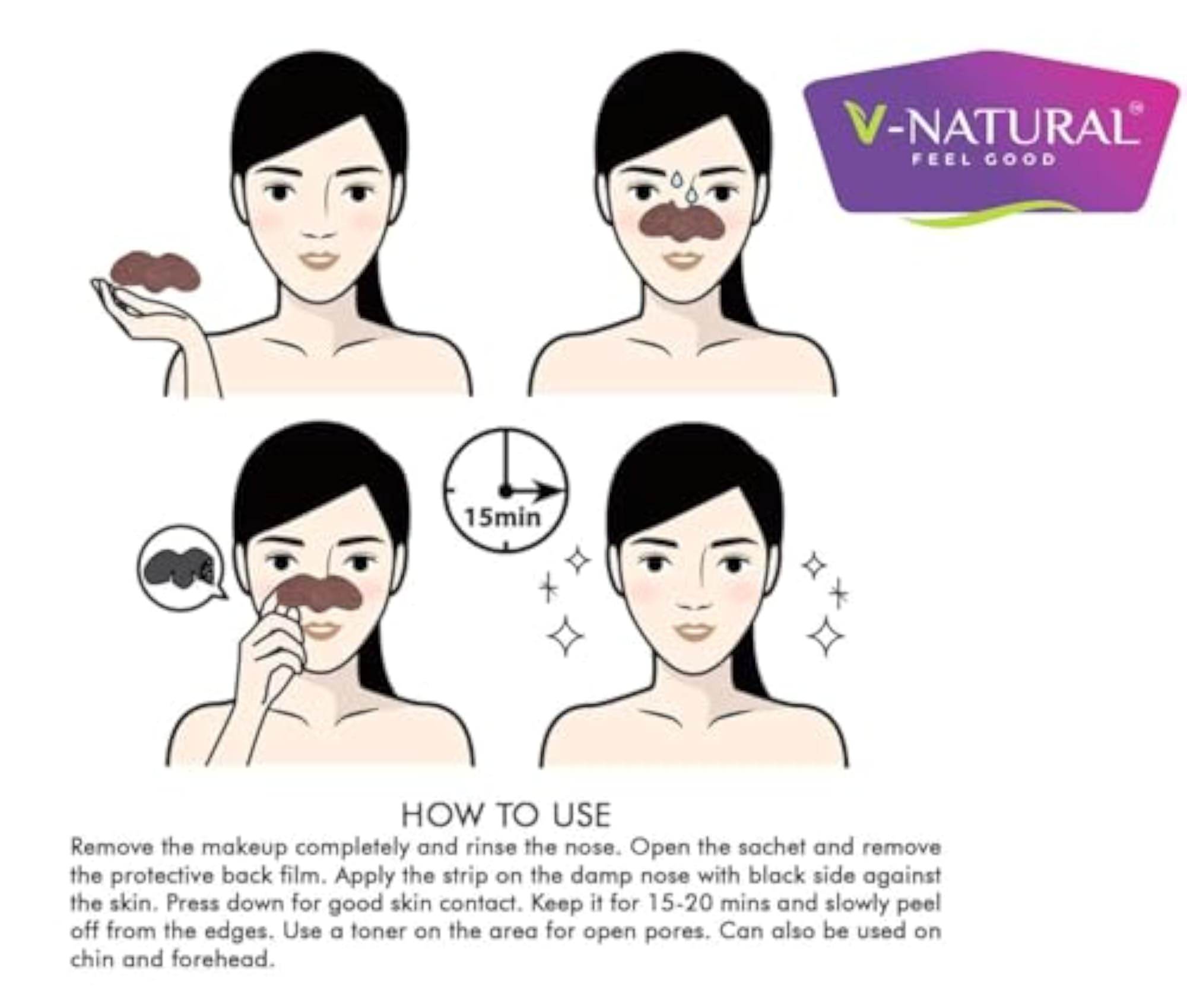 Deep Cleansing Coffee Nose Strips for Blackheads