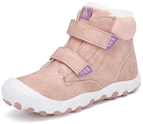 Mishansha Bottes Neige Enfants Antidérapantes Chaudes Bottines Hiver Garçon Fille, GR.24-38