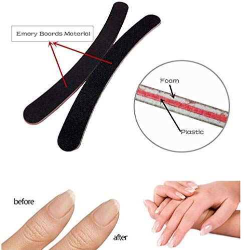 Nagel Tips Für Gelnägel 500 Stück, Acryl Künstliche Nägel Fälschung Nageltips mit Box und Nagelknipser Nagelfeilen… – Bild 8