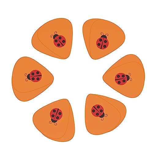Ladybug Lot de 12 médiators tendance et durables dans une boîte pour ukulélé guitare électrique basse - Les Beatles, Paul McCartney, John Lennon, RIngo Starr, George Harrison Ladybug Lot de 12 médiators tendance et durables dans une boîte pour ukulélé guitare électrique basse – Image 3