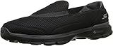 Skechers Performance Womens Go Walk 3 Unfold Walking Shoe, Black, 8.5 M US