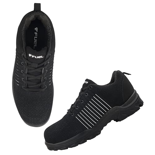 Image of FUEL Aqua Safety Shoes for Men with Excellent Grip, PU Single Density Sole, Light Weight Construction Shoes, Slip Resistance Lace-Up Industrial Composite Toe Cap Footwear (200 J)