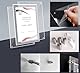 TUKA-i-AKUT Acryl Wand Bilderrahmen für A4 Flyer, Doppelte Acryl Panel Kristallklar, Wandhalter Büroschild Fotorahmen Display Rahmen für Familienfoto Zertifikat Poster, UV-Schutz, TKD9402-A4-1x
