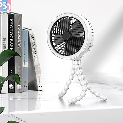 Ventilador con trípode flexible y batería recargable para fijar en cochecito 7