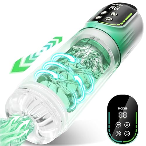 Image of Automatic Male Masturbator Penis Pump, Male Sex Toys for Men Sex Toy Adult Toys Pocket Pussy Stroker Sex Machine Male Stroker with 3 Pump & 7 Thrusting Rotating Vibrating Sucking Modes with APP