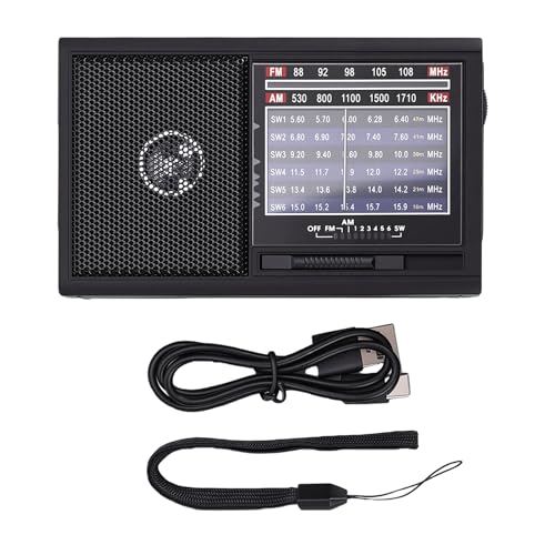 Radio portátil pequeña con antena y batería 800mAh miniatura 7