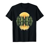 Sunset Forest Reflection Nature Camping Kids...
