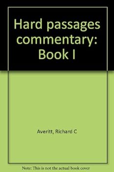 Paperback Hard passages commentary: Book I Book