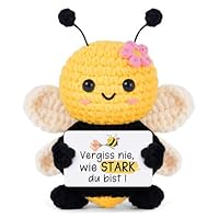 Gleevara Beste Freundin Geschenke, Geburtstagsgeschenk für Frauen, Pocket Hug Biene Glücksbringer Geschenke, Gute Besserung Geschenk, Lustige Mutmacher Geschenk für Schwester Mama Kollegin