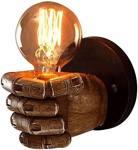 Luz antigua E27 de puño para decorar la sala de estar y crear un ambiente vintage de cafetería