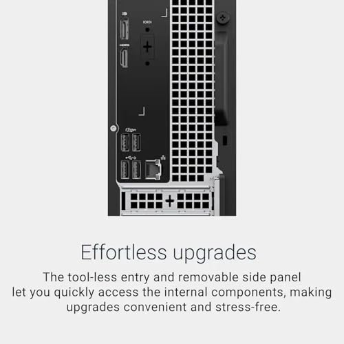 Image of Dell Slim ECS1250 AI Powered Desktop (Intel Ultra 7-265, 16GB DDR5, 8TB PCIe SSD, Intel Graphics, 180W PSU, WiFi 6, Bluetooth 5.2, RJ-45, 1 Display Port, HDMI, Win 11 Pro) w /DKZ USB Port Expander