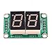 74HC595 Static Driving a 2 Segment Digital Display Module Seamless Can Series 0.5-inch 2-Bright Red