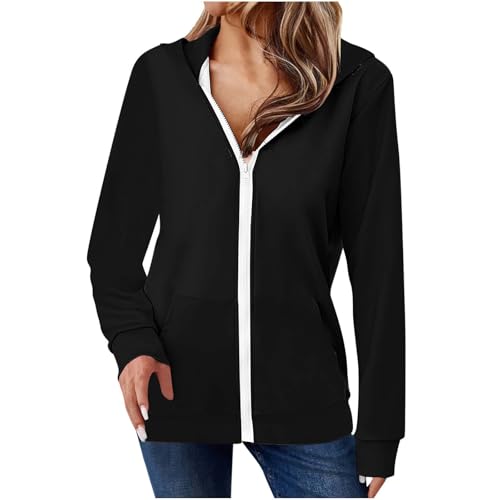 Ladies Jacket Hoods Outfits for Women Long Sleeve Hooded Winter Fall Jacket 2025 Y2K