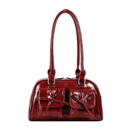 Sac à main avec nœud de ballet en similicuir souple pour femmes au quotidien