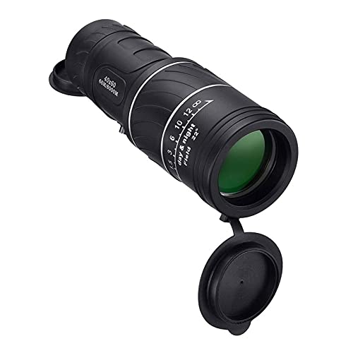 40X60 Military Spyglass Hunting Optics Scope HD Monocular Telescope Powerful Monocular Long Range 1000m Telescope for Adult Bird Watching Outdoor Hunting Travel Monocular Telescope