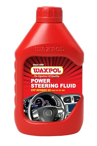 Waxpol Power Steering Oil 1 L | Meets GM Dexron III & Allison C-4 Suitable for Cars, Trucks, Buses & Commercial Vehicles | Smooth, Noise-Free Steering
