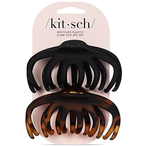 Kitsch Recycled Plastic Octopus Claw Clip 2pc Set Cover