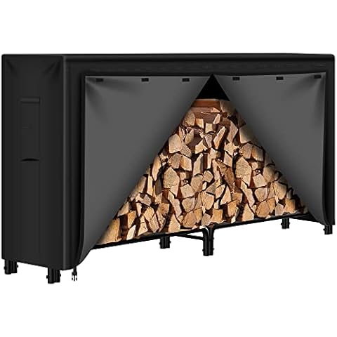 Amagabeli 8ft Firewood Holder with Cover Cover