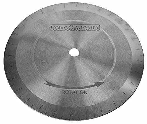 Image of Hose Cut Off 7 inch X 5 /8 inch Arbor Micro-Slotted Blade fits Toledo Curtis 16334, AEROquip FT1023-3-40, Parker 22740