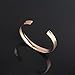 WUSUANED Stainless Steel V Grooved Cuff Bracelet Bangle for Women (V groove rose gold)