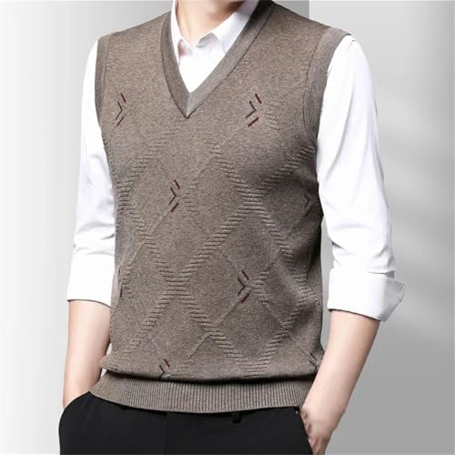Men's V-Neck Casual Warm Sweater Vest Comfortable And Soft Knitted Business Casual Top4