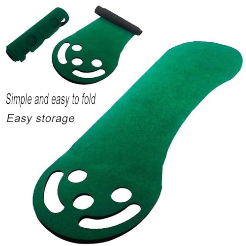 Tapis d'entraînement de golf 200x61 cm vert avec cible simulée - 4
