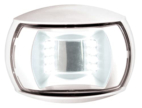 Hella 980520511 '0520 Series' NaviLED Multivolt White 8-28V DC 2 NM Compact Stern Navigation Light with Clear Lens and White Shroud
