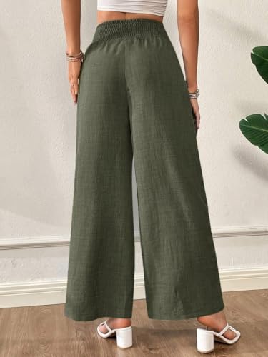 Image of Women Trouser||Women's Four-Season Pants with Drawstring, Comfortable Wide-Leg Loose Fit Casual Fashion Trousers (P-08-11)