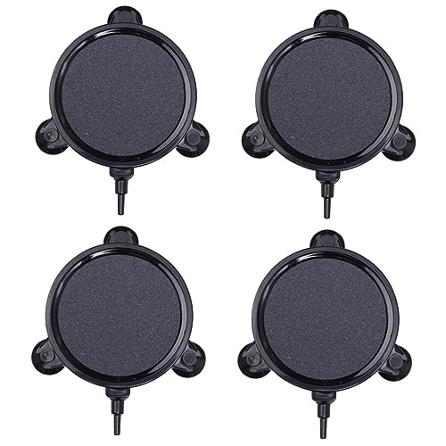 SEWACC 4個 吸盤バブル sink クリーナー リリース 池 エアレーター 水槽の背景 魚 太陽 ディフューザー 水族館エアストーン バブルストーン 水槽の酸素石 と石英砂