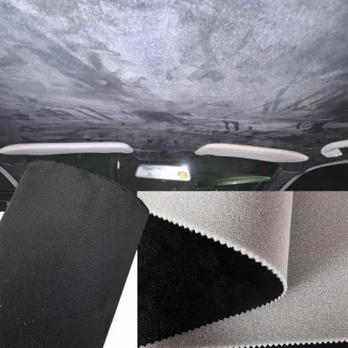 Tissu ciel de toit voiture daim avec mousse pour garniture camion - 2