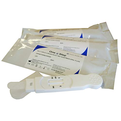 3 x Saliva Drug Test Kits for Cannabis, Cocaine & Heroin