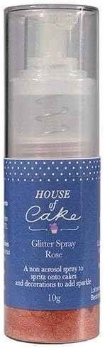 Edible Glitter Spray, Blush Non-Aerosol Paint for Cake & Bakes, Simple to Use, This Unique Finish Leaves a Sparkling Lustre Effect on Cakes & Decorations - Pink 10g