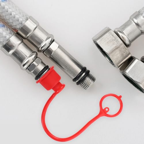 Tapas para acoplamientos hidráulicos de plástico protector contra polvo 4 piezas 5
