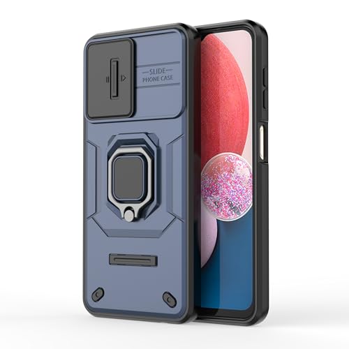 Image of CamShield Pro Case with Slide Camera Protection and 360 Protection Ring Stand Bumper Back Case Cover for Samsung Galaxy A13 5G / A13 4G (Blue)