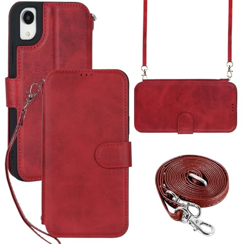 【Protezione perfetta e tenuta più a lungo】fantastica custodia robusta. Il materiale della custodia è super, in similpelle resistente, resistente e resistente. La custodia interna protegge il telefono da danni, protezione completa del vostro telefono. Custodia che dura più a lungo e non si deforma.