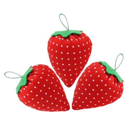 ERINGOGO Pin Cushion for Sewing Embroidery Accessory Bright Color Strawberry Needle Case