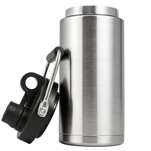 Kerilyn Insulated Half Gallon Jug with Handle, 64oz Stainless Steel,