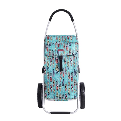AYWTIUN Carrito de Compras, Carrito de Compras Plegable Impermeable, Carrito de Mano, Remolque pequeño, Carrito portátil de Almacenamiento para IR de Compras(Color 6)