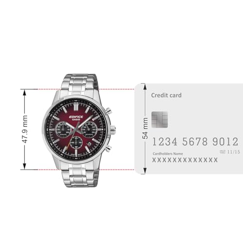 Image of Casio Edifice EFR-575D-4ADF Analog Silver Watch Men (ED695)