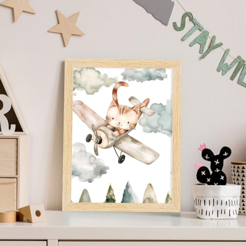 Image of ArtX Paper Wall Paintings For Kids Room, Wall Frames, Decoration Items, 10x13 inch (A4) Size, Multicolor, Synthetic Wood, Set Of 4