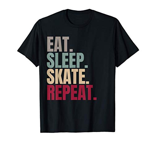 Eat Sleep Skate Repeat Camiseta
