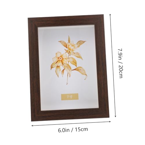 Amosfun Caixa 2pcs Porta-retratos Presente Amantes De Madeira Manual