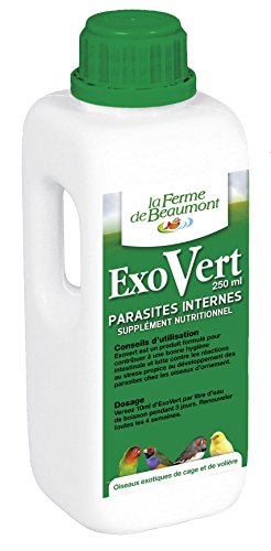 Ferme de Beaumont ExoVert 250 ML - Purge parasites internes Liquide concentré Oiseaux