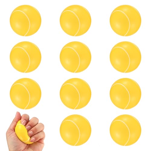 Xujinsongg 12 Pcs Foam Balls Foam Tennis Balls Sponge Ball Soft Sponge Ball