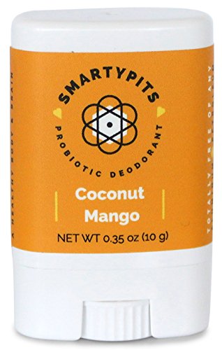 SmartyPits - Natural/Aluminum Free Prebiotic Deodorant (Coconut Mango) (Travel-Size (Single))