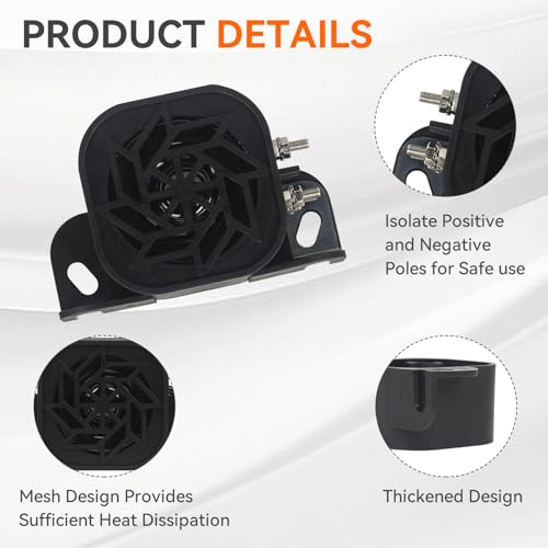 Image of GAMPRO 780 Back-up Alarm 12V-80V 110dB IP67 Waterproof Dust-Proof Reversing Warning Alarm with Super Loud Beeper Tone for Truck Van Forklift Car Lorry Agricultural Vehicles (with Steel Plate)