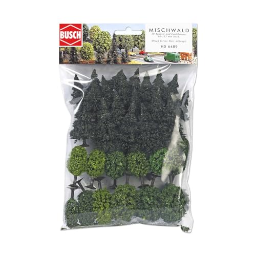 Arbres forestiers Busch BUE6489 pour décor miniature de montagne et maquette ferroviaire