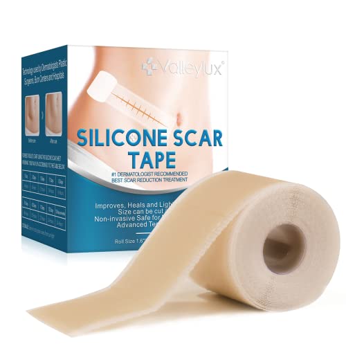 ​​Tiritas de Silicona para Cicatrices 4cm x 150cm - Tratamiento Reducción Cicatrices, Reutilizable, Impermeable, Transpirable, Silicona Médica​